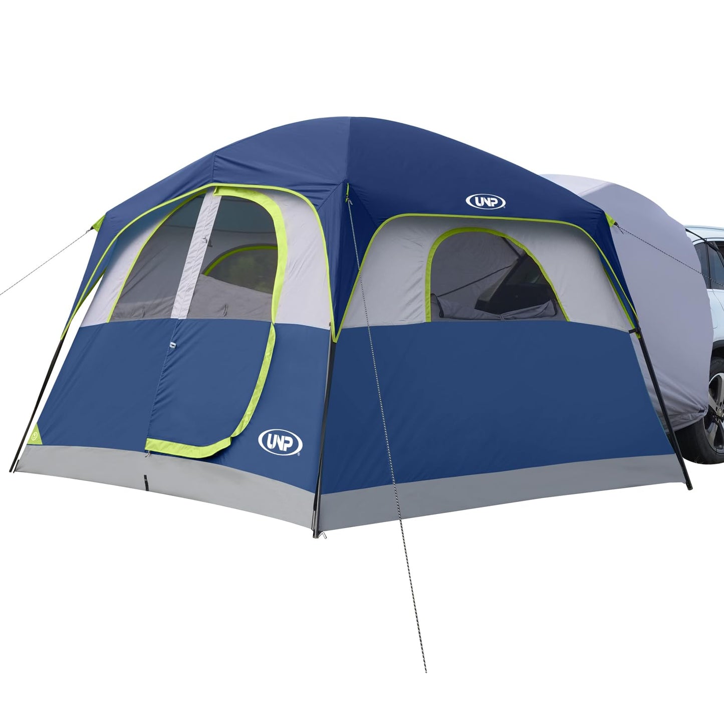 UNP SUV Tent for Camping, 6-Person Car Camping Tents, SUV Tailgate Tent for Outdoor, Easy Set Up with Rainfly 10'x9'x78in(H) (Dark Blue)