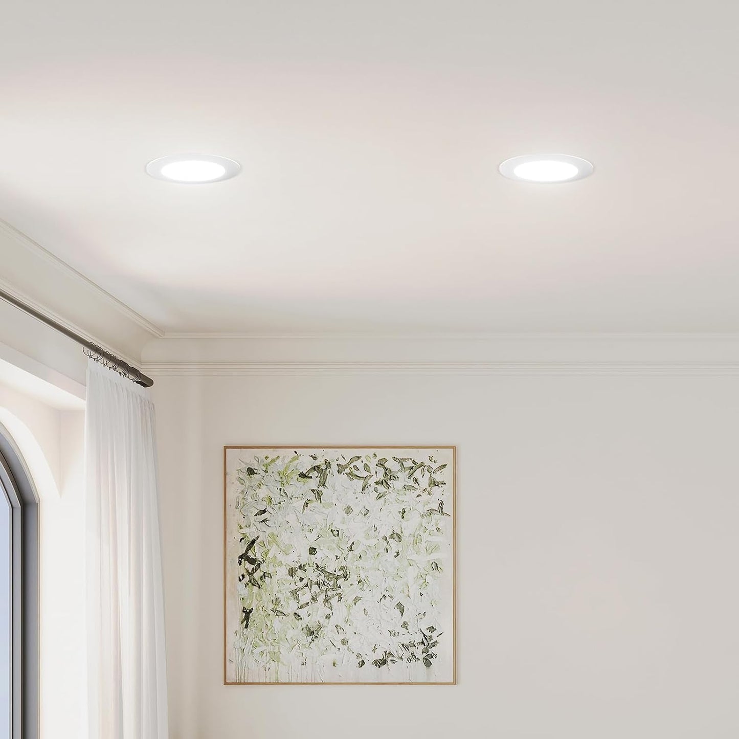 Amico 4 Inch 5Cct Led Recessed Lighting 6 Pack  Dimmable  Ic Rated  8.5W=60W  650Lm Can Lights With Baffle Trim  2700K/3000K/4000K/5000K/6000K Selectable  Retrofit Installation  Etl & Fcc