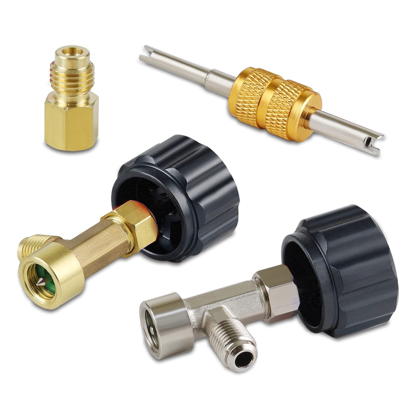 Lichamp R134a Can Tap, Automotive R 134a Self Sealing Can Tap and Puncture AC Freon Can 134a Adapter Fittings, TA01