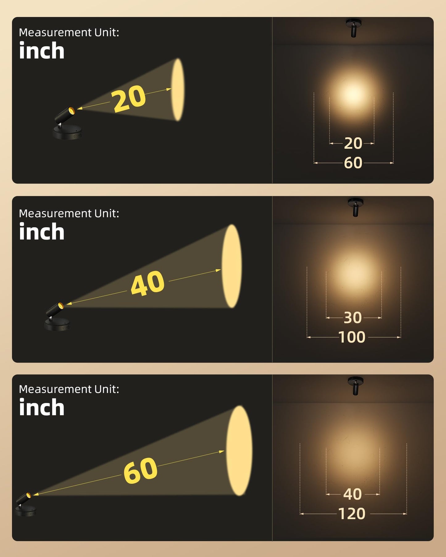 Ezvalo Spotlights Indoor With Remote 5500Mah Rechargeable Picture Lights  Wireless Led Uplighting With Timer&Dimmable  3Cct Mini Plant Spot Lights For discomfort-reducingting Artwork Accent Lighting(4Pack-Black)