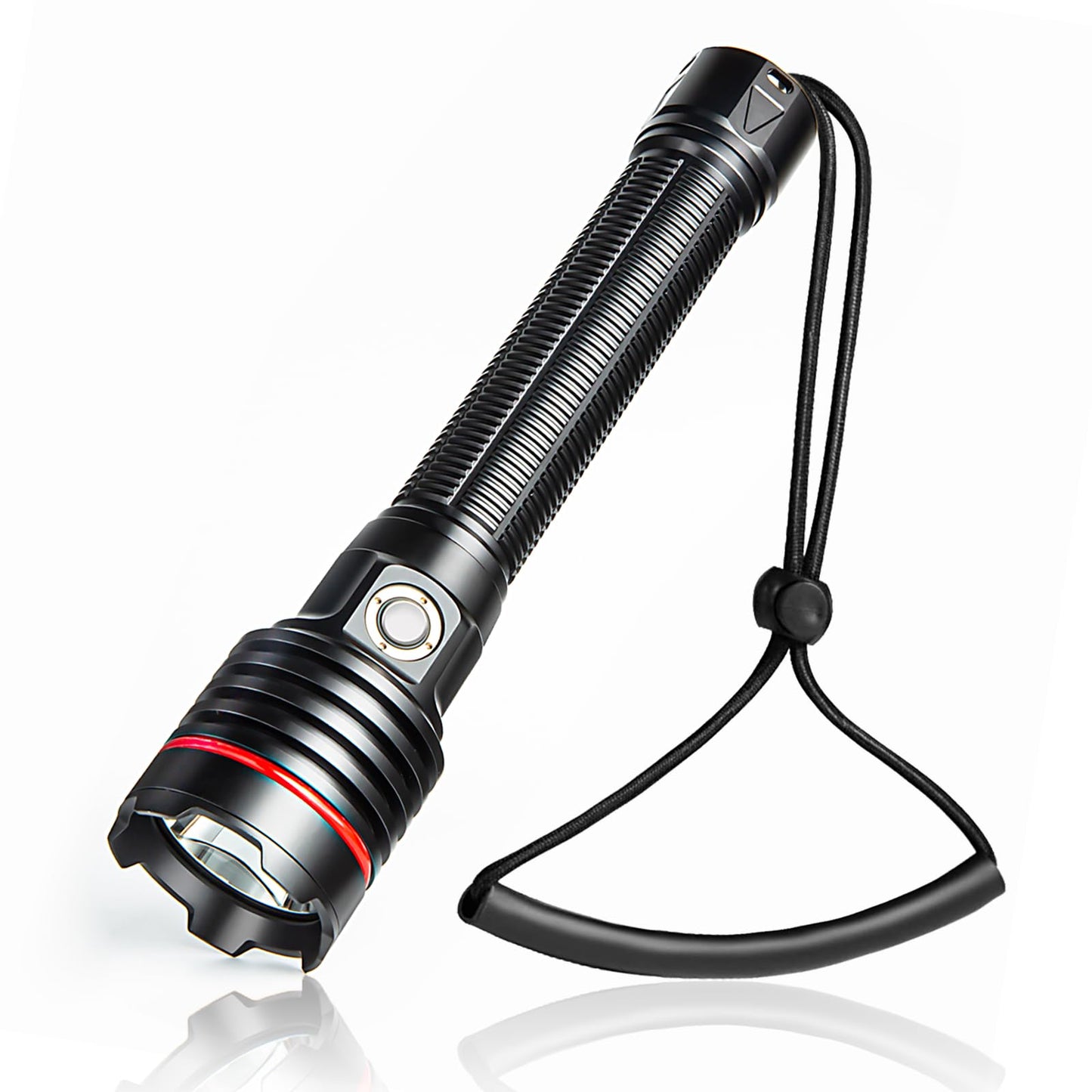 LetonPower Diving Flashlight, SM-26S, 5000 Lumens, 100m Waterproof, Aluminum, Standard Size, Type-C Charging