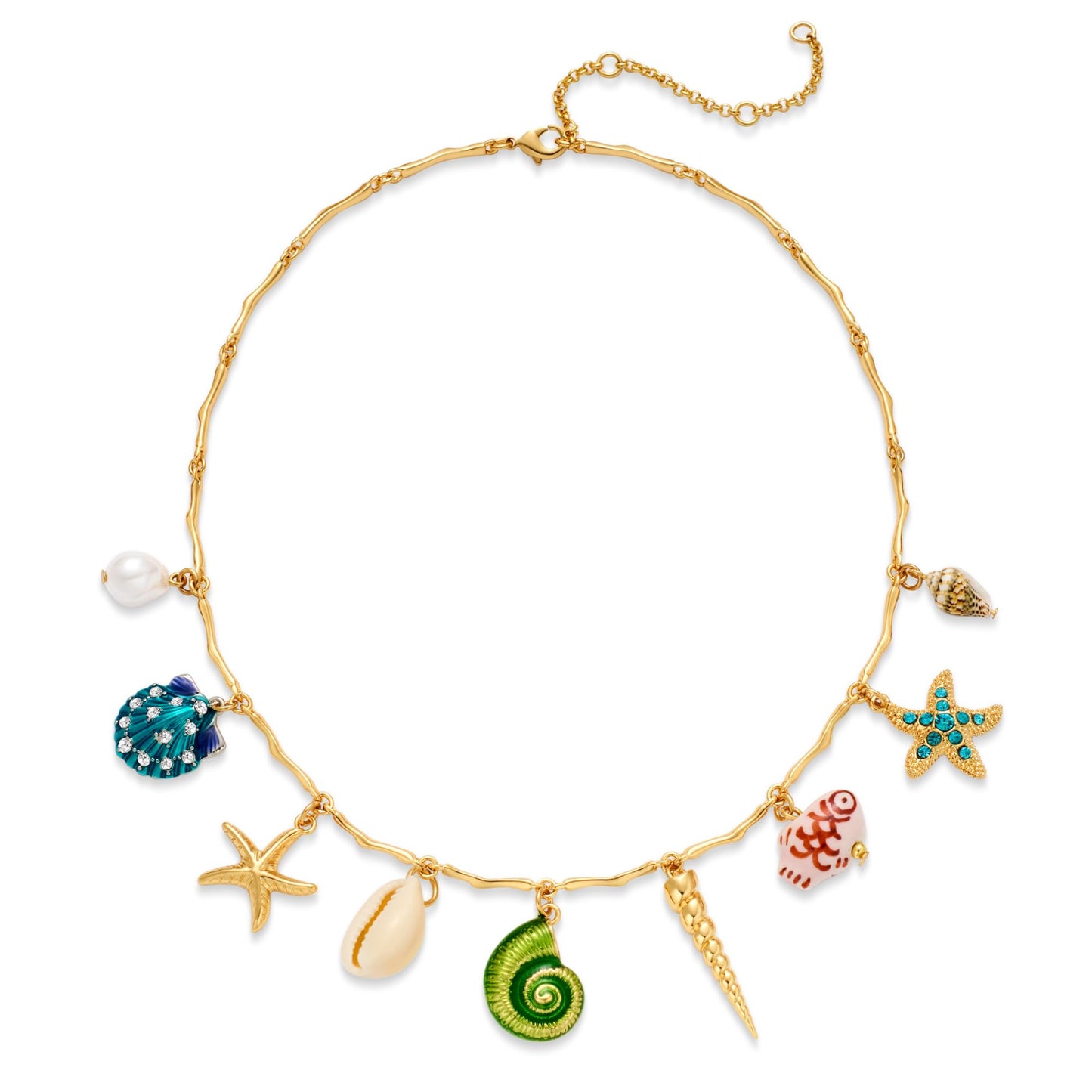 CLASSYZINT Shell Necklace Shell Conch Starfish Charm Necklace Boho Summer Necklaces Beach Jewelry for Women