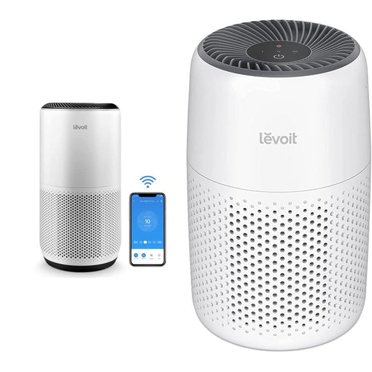 LEVOIT Air Purifiers, 1005 sq.ft, White & Air Purifiers for Bedroom Home, HEPA Freshener Filter Small Room Cleaner with Fragrance Sponge, White