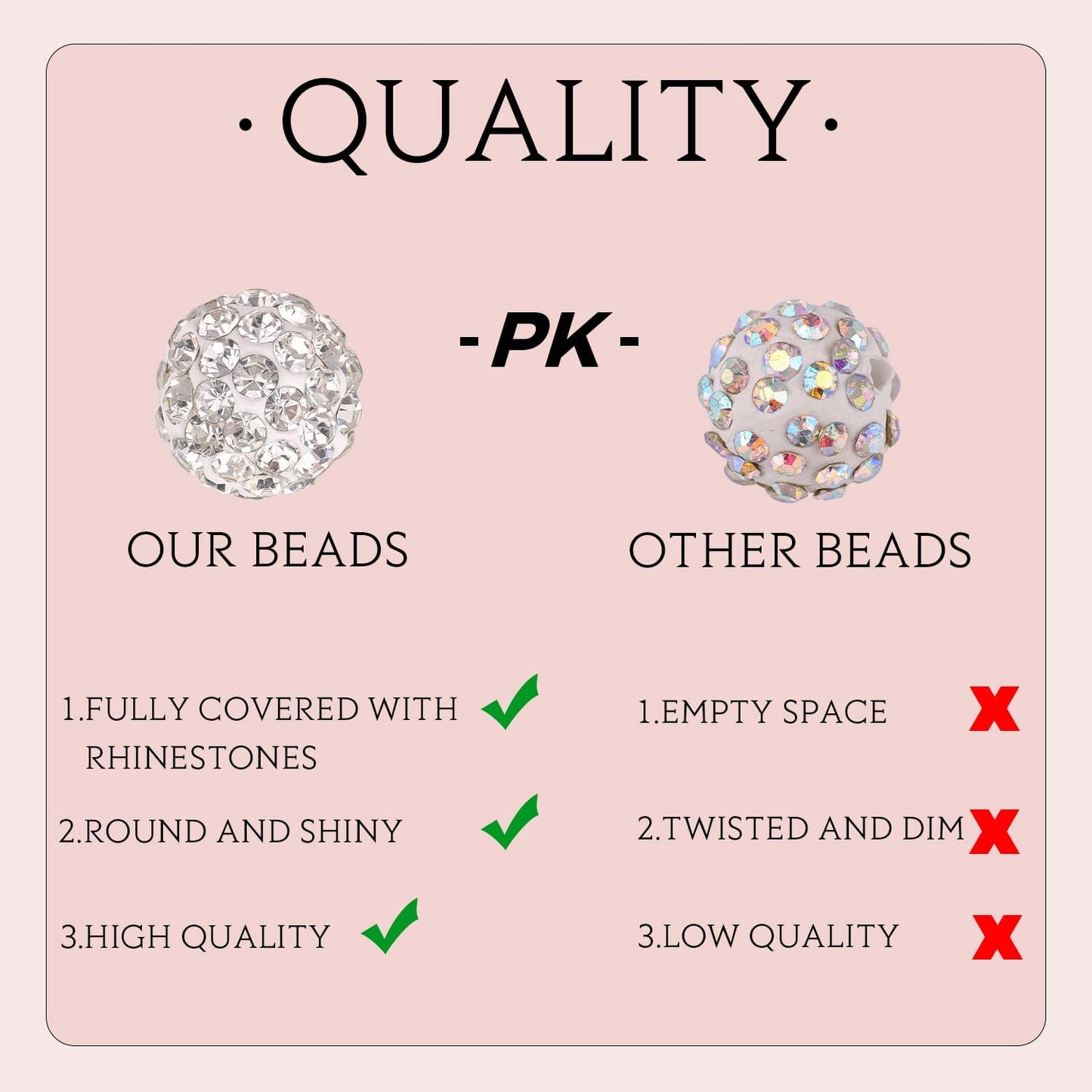 100 pcs 10mm Rhinestone Beads for Jewelry Making, Purple Shiny Round Shamballa Disco Beads Bulk, Sparkle Crystal Clay Christmas for Bracelet Baseball Necklace Earring Crafting and DIY