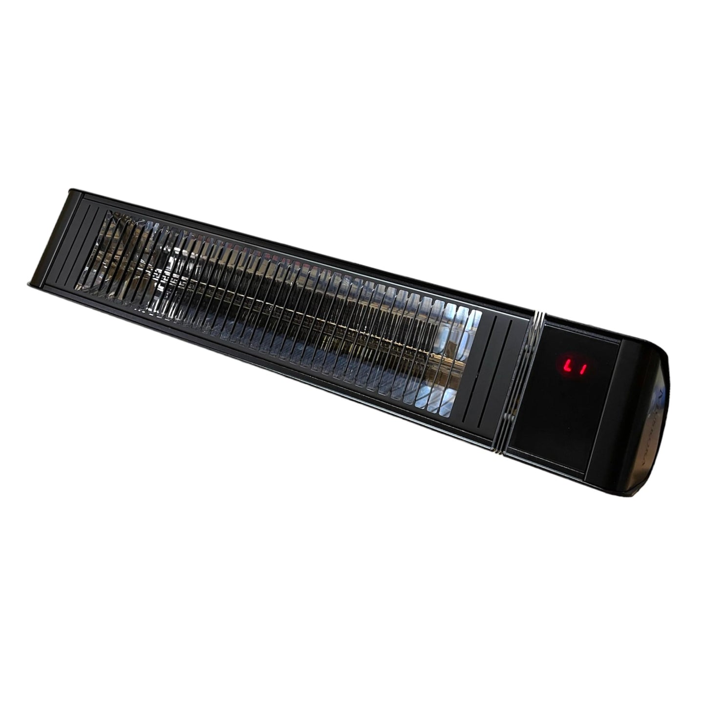 SunWave 2000-Watt Black Carbon LED Screen Infrared Patio Heater, Wireless Remote Controlled with 6 Heat Levels, Electric 220-240v Residential or Commercial by Muskoka Lifestyle Products