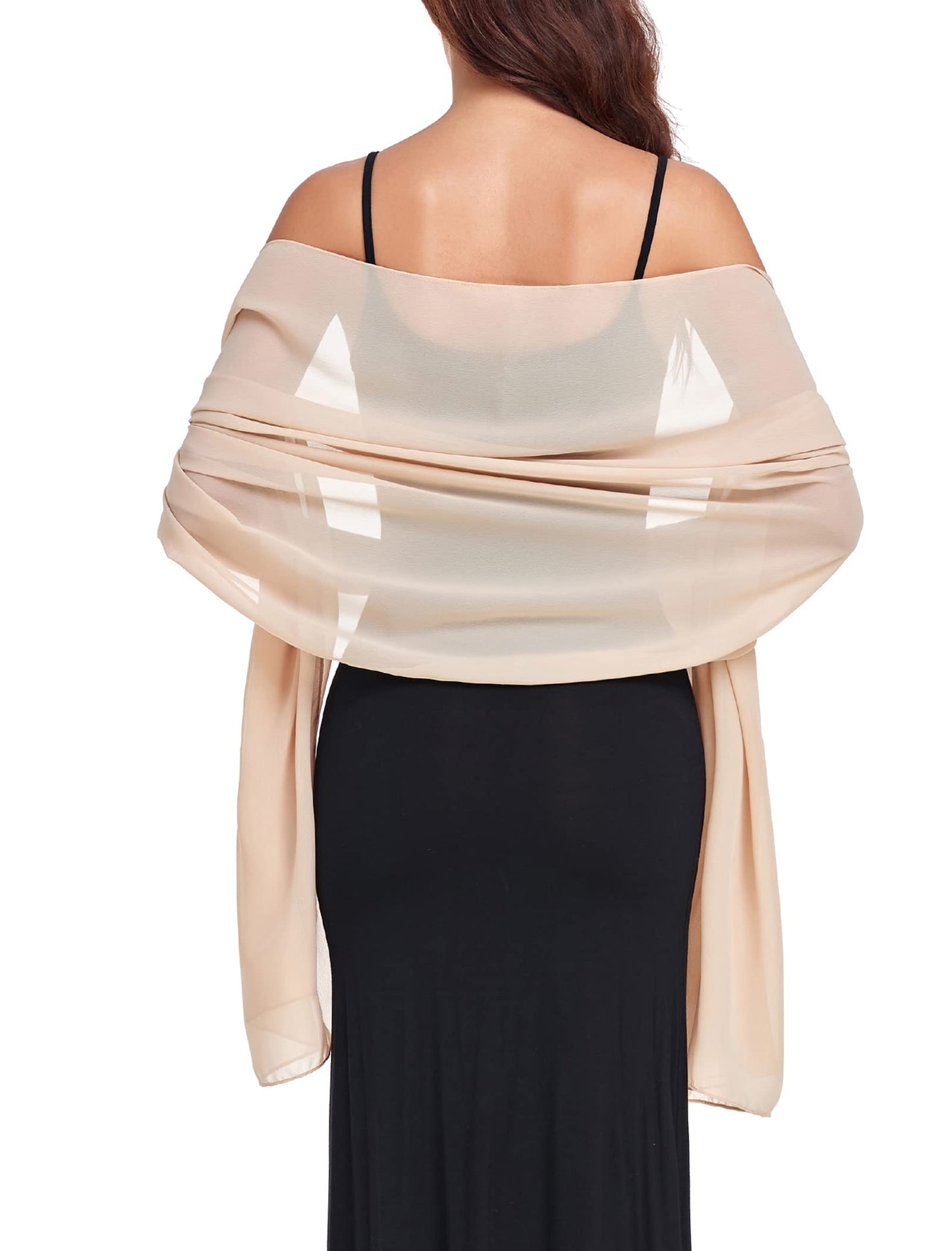 Shawl Wraps for Women Wedding Evening Chiffon Soft Shawls for Wedding Guest Bridal Scarf