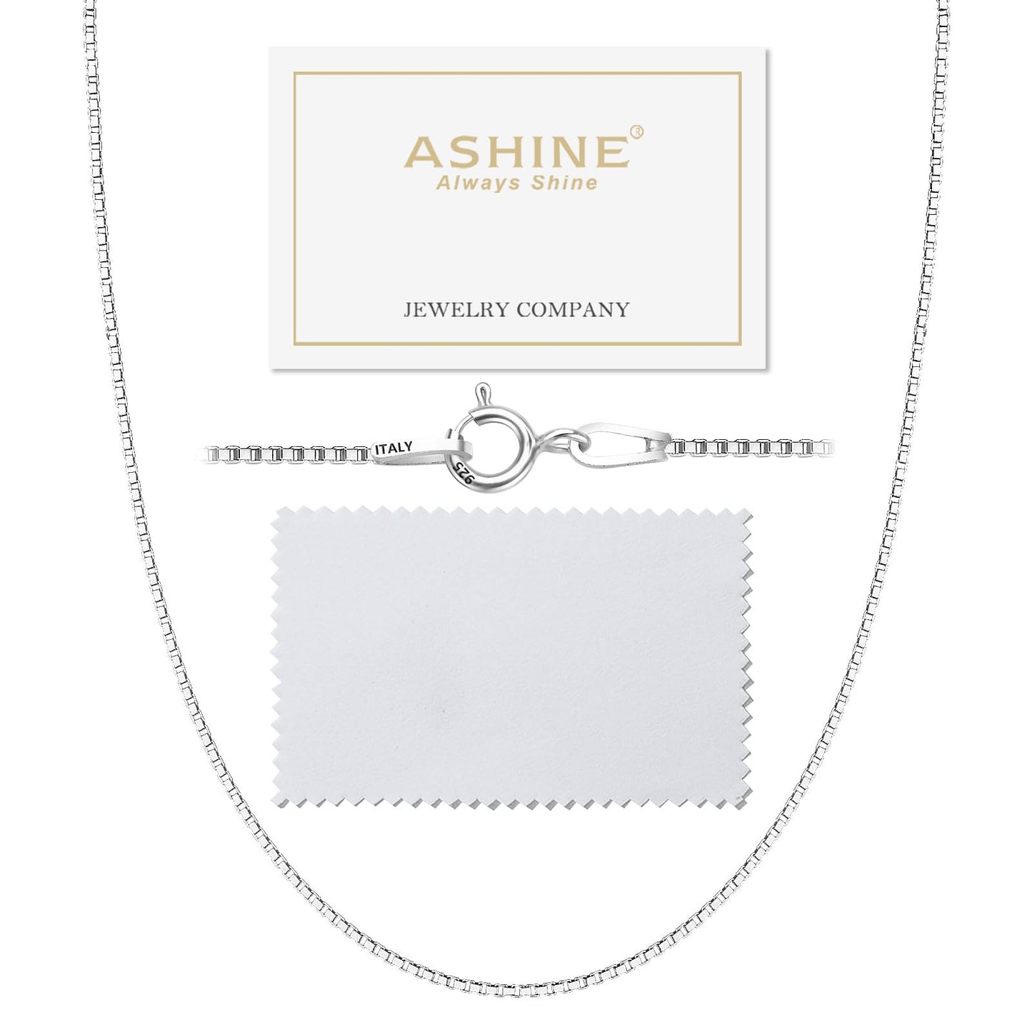 ASHINE Sterling Silver Chain Silver Chain Necklace for Women Chain Necklaces for Women Silver Chain Charm Jewelry Chain Long Nec