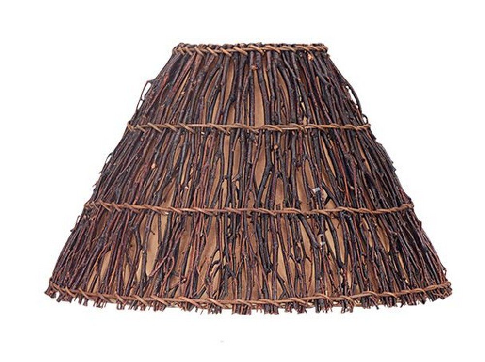 Cal Lighting SH-8018 Transitional Shade, 16.75in Metal in Bronze/Dark Finish, Brown