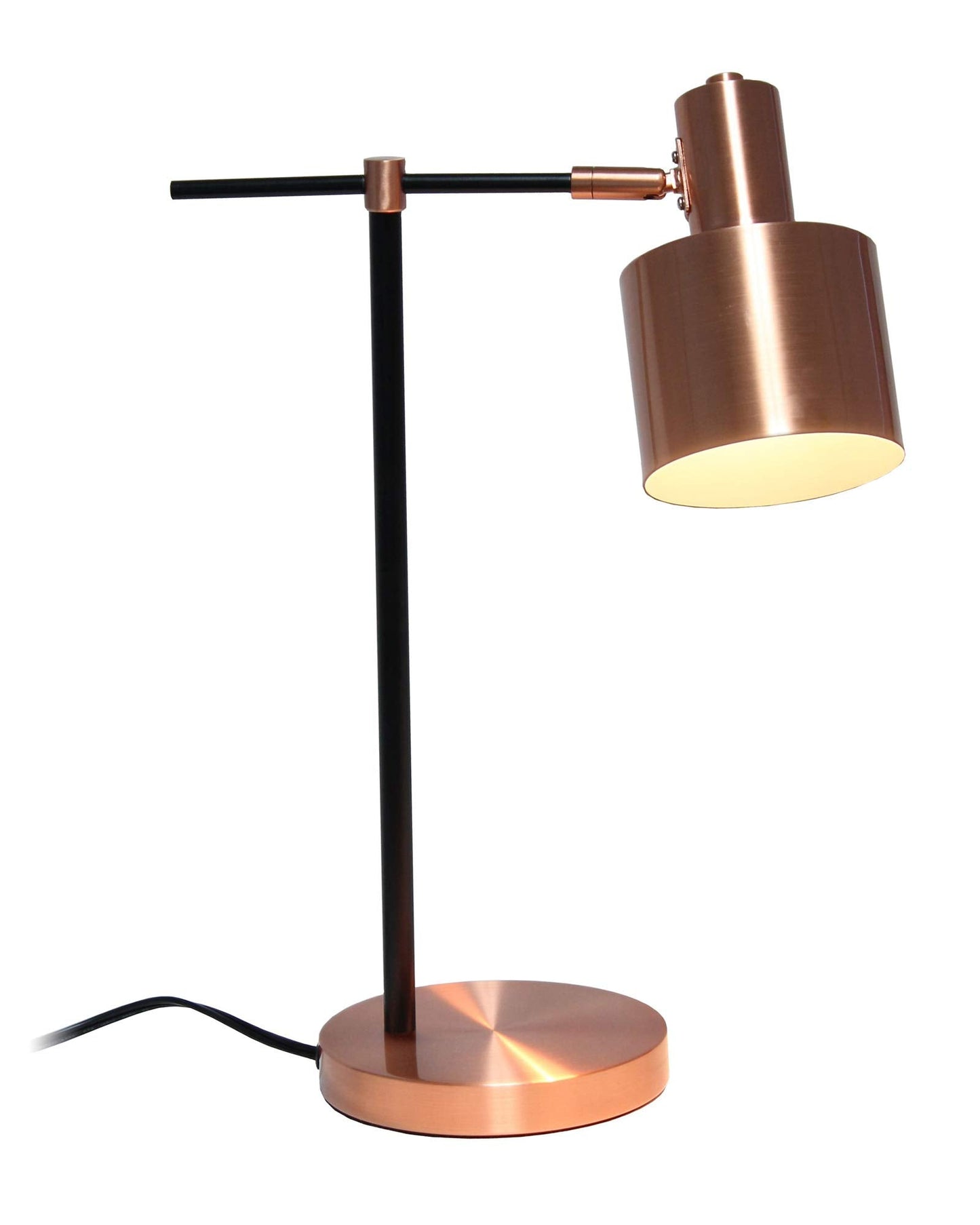Simple Designs LT2074-RGD Metal Table Lamp, Iron, Rose Gold