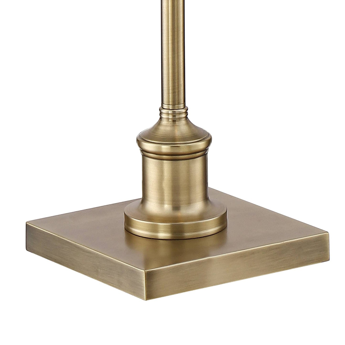 Regency Hill Floor Lamp - Adjustable Pharmacy Style, 54in Tall, Aged Brass Metal Shade, Swing Arm Design for Living Room, Bedroom, Home Office