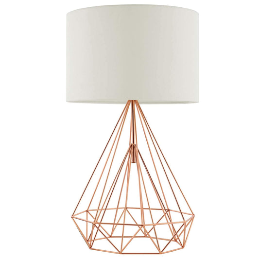 Modway Precious Rose Gold Table Lamp, Steel, 13.5inL x 24inH, Yellow, Model EEI-3080