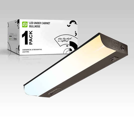 ASD 12 Inch LED Under Cabinet Lighting Hardwired, On/Off & Color Temp Switch, 5W 442LM, 5CCT 2700K-5000K CRI90+, Dimmable Under