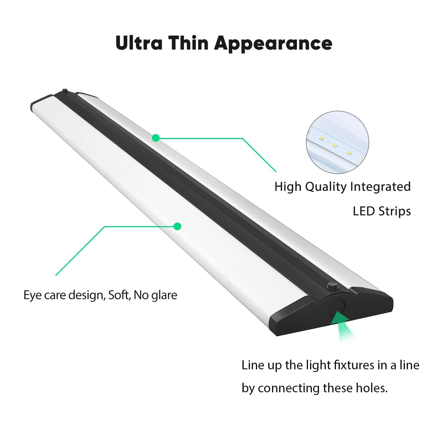 Faithsail 8Ft Led Shop Light  110W Led Wraparound Ultra Slim Strip Lights  12600 Lumens  5000K Garage Lighting  8 Foot Led Strip Light For Office  Workshop  Fluorescent Version Replacement  2 Pack
