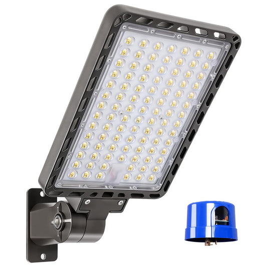 Ledmo 240W Led Parking Lot Light Outdoor Dusk To Dawn Parking Lot Lighting With Adjustable Arm Mount 37000Lm Ip65 Led Street Commercial Area Lights For Yard Sport Barn Shop 5000K