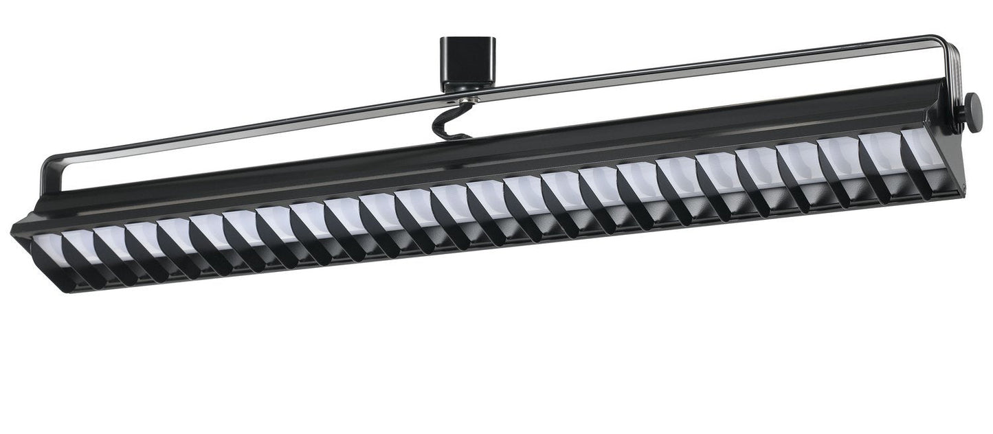 Cal Integrated LED Wall Wash Track Fixture, 60W, 4000K, 3960 Lumen, Black, Model HT-633L-BK, 26 x 3 x 4