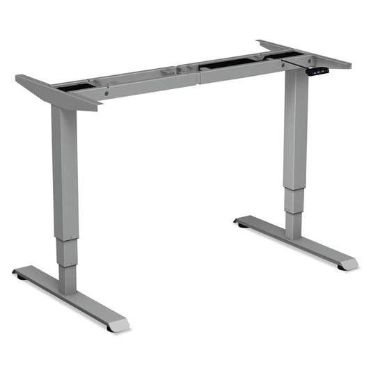 Alera adaptivergo sit-Stand 3-Stage Electric Height-Adjustable Table Base with Memory Control, 48.06" x 24.35" x 25" to 50.7", Gray