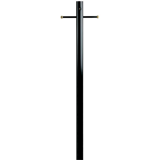 Westinghouse Lantern Post with Ground Outlet, Dusk to Dawn Sensor, Alloy Steel, Model 6695500, Black