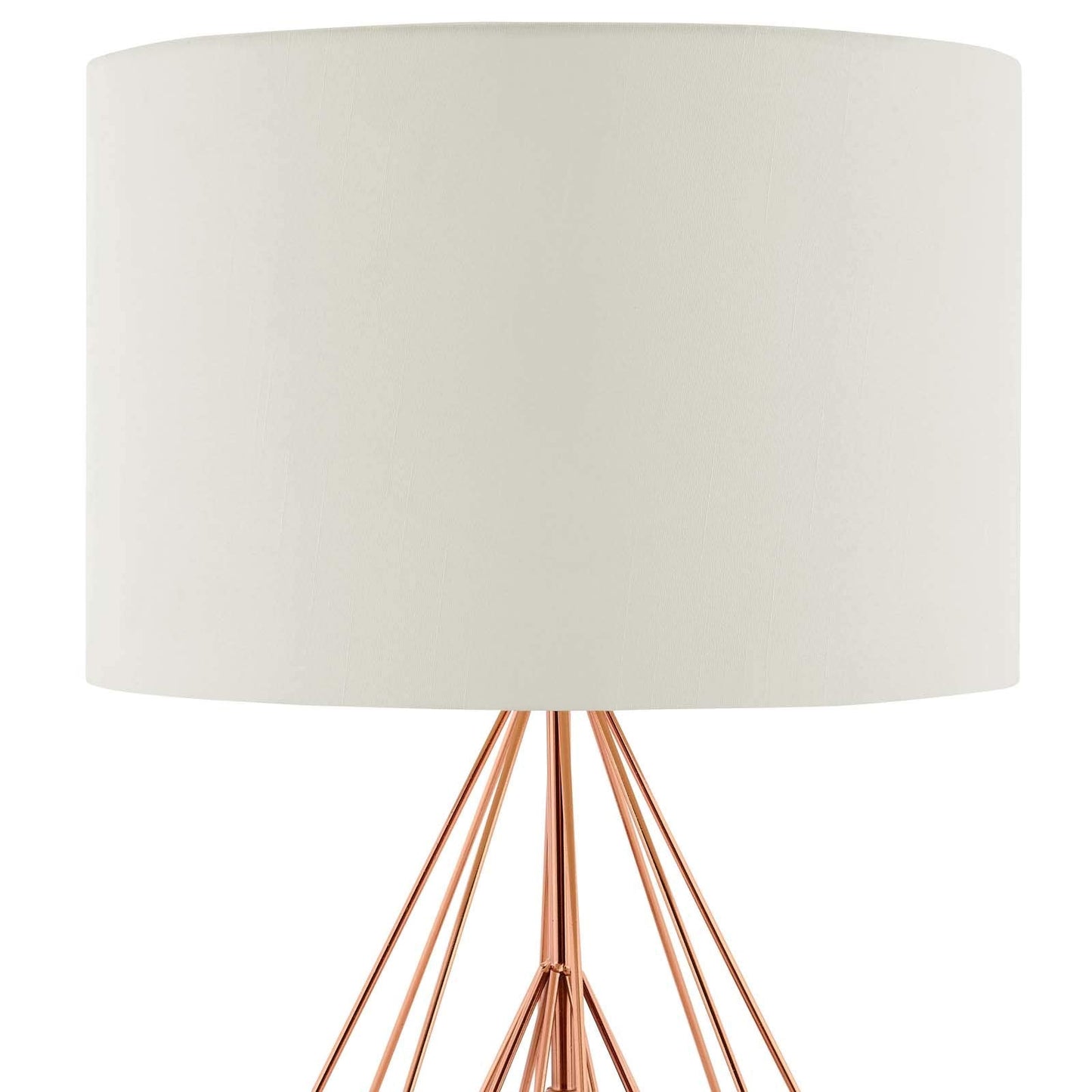 Modway Precious Rose Gold Table Lamp, Steel, 13.5inL x 24inH, Yellow, Model EEI-3080