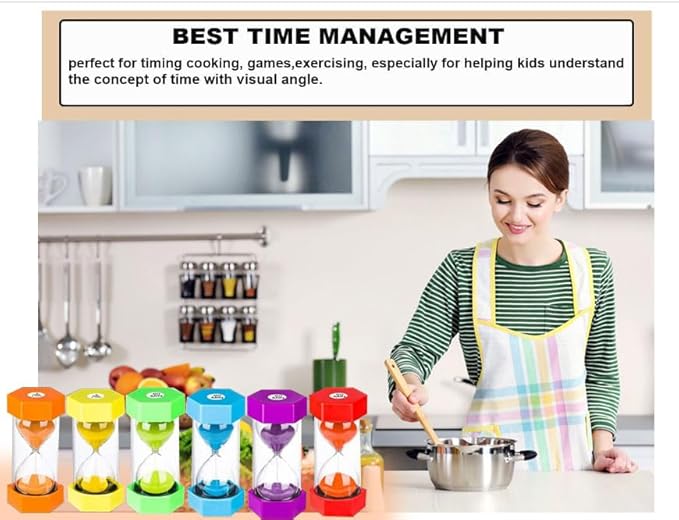1 Minute Hourglass,Colorful Sand Watch 1 Min,Small Blue Sand Clock one Minute,Plastic Hour Glass Sandglass for Kids,