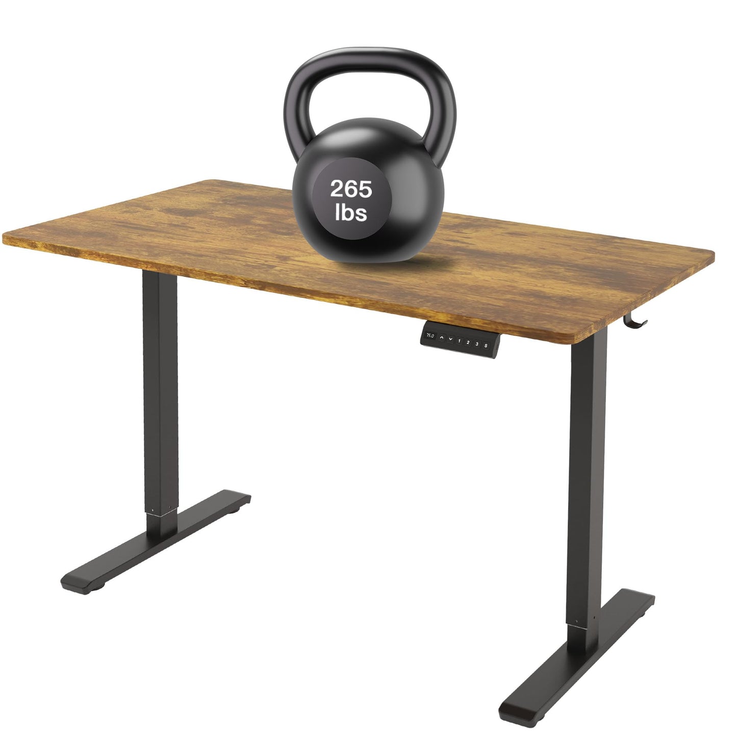 PrecieuxFoyer Dual Motor Standing Desk Frame, Electric Adjustable Legs with Memory Presets, Stand Up Desk Frame Workstation, with Cable Management Tray, Headphone Hook, Caster Wheels, for Home Office