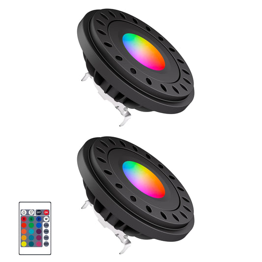 Makergroup Rgb Par36 Led Light Bulb Color Changing  Warm White+15 Colors Choices On Remote Control  12V Low Voltage Spotlight For Outdoor Landscape Lighting  Garden Yard Flagpole Lighting