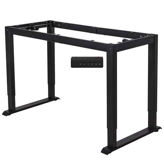 Fromann Electric Standing Desk Frame, 4-Leg Dual Motor Adjustable Standing Desk Legs for Max 70'' x 29.5'' Desktop,Heavy Duty 220lb Load Capacity for Home Office, Frame Only