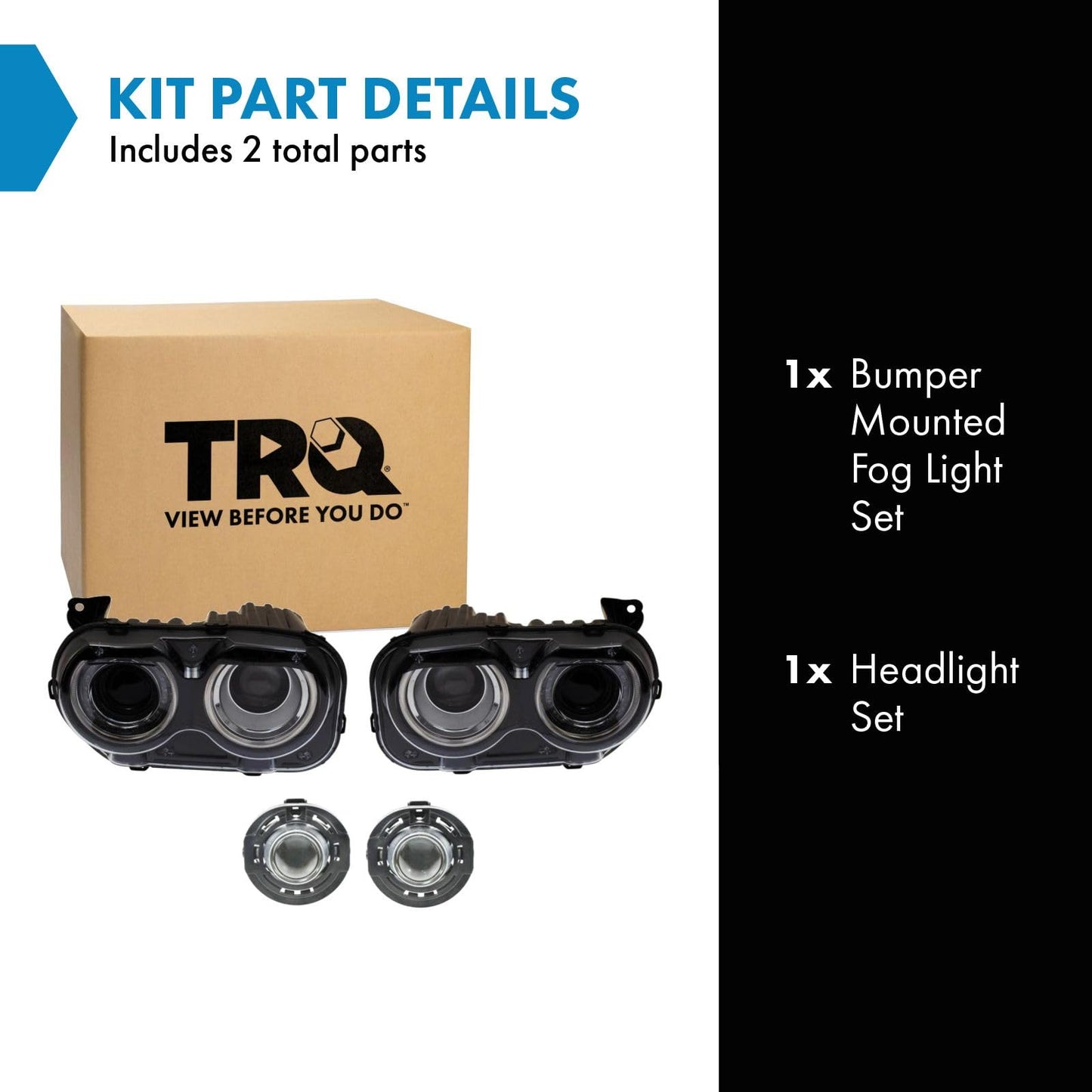 Trq Lighting Kit Ch2502267 Ch2503267 Ch2594105 Compatible With 2015-2019 Dodge Challenger