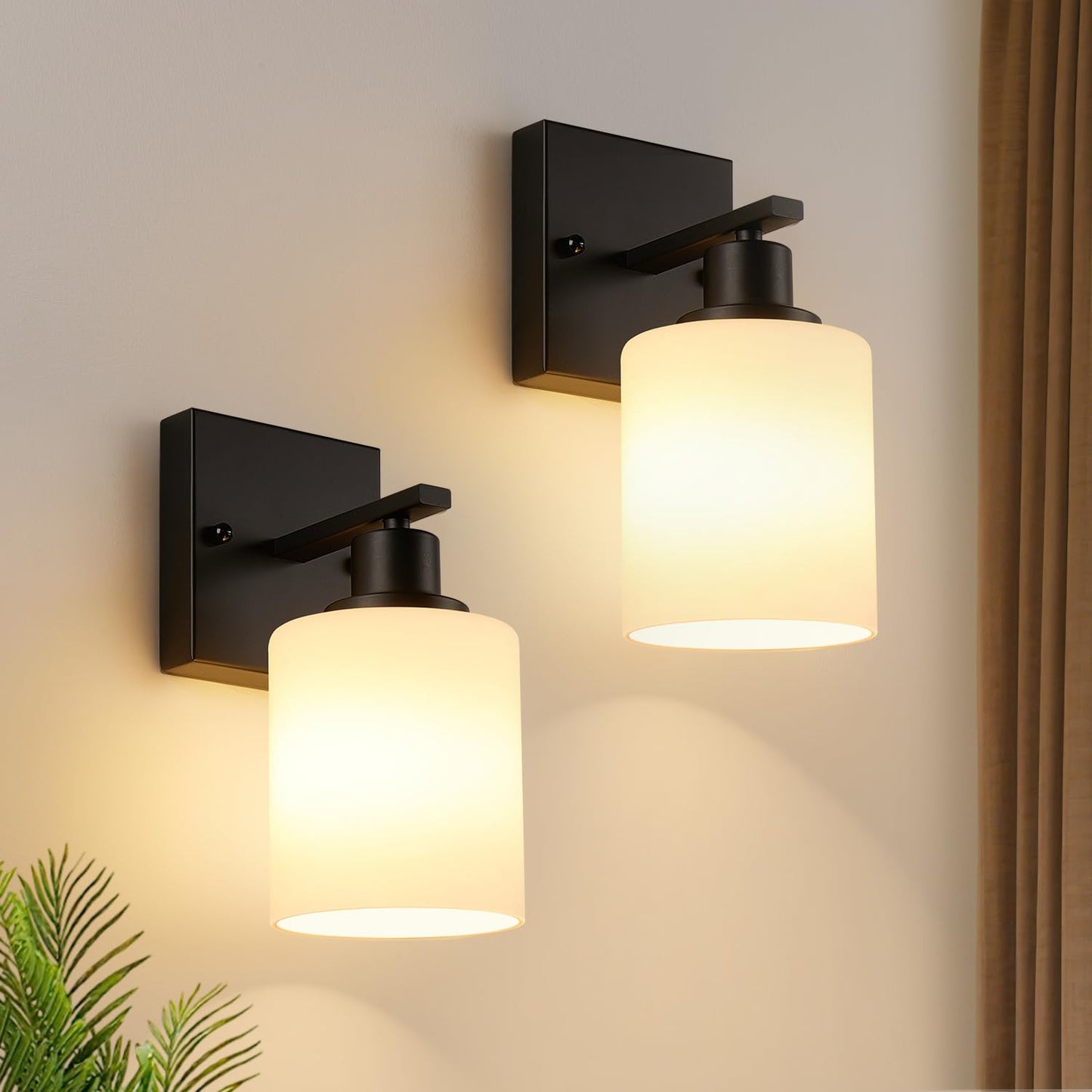4-Light Vanity Light With Milky White Shades  Chrome Bathroom Lighting Fixtures Over Mirror  Modern Bathroom Wall Lamp For Mirror Living Room Cabinet Bedroom