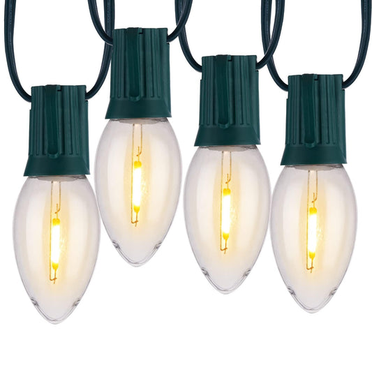 Vintage C9 Led Christmas Lights Outdoor  150 Ft C9 String Light With 150 Shatterproof Warm White Bulbs  Waterproof Connectable Christmas Tree Lights For Roofline Holiday Garden Party Xmas Decorations