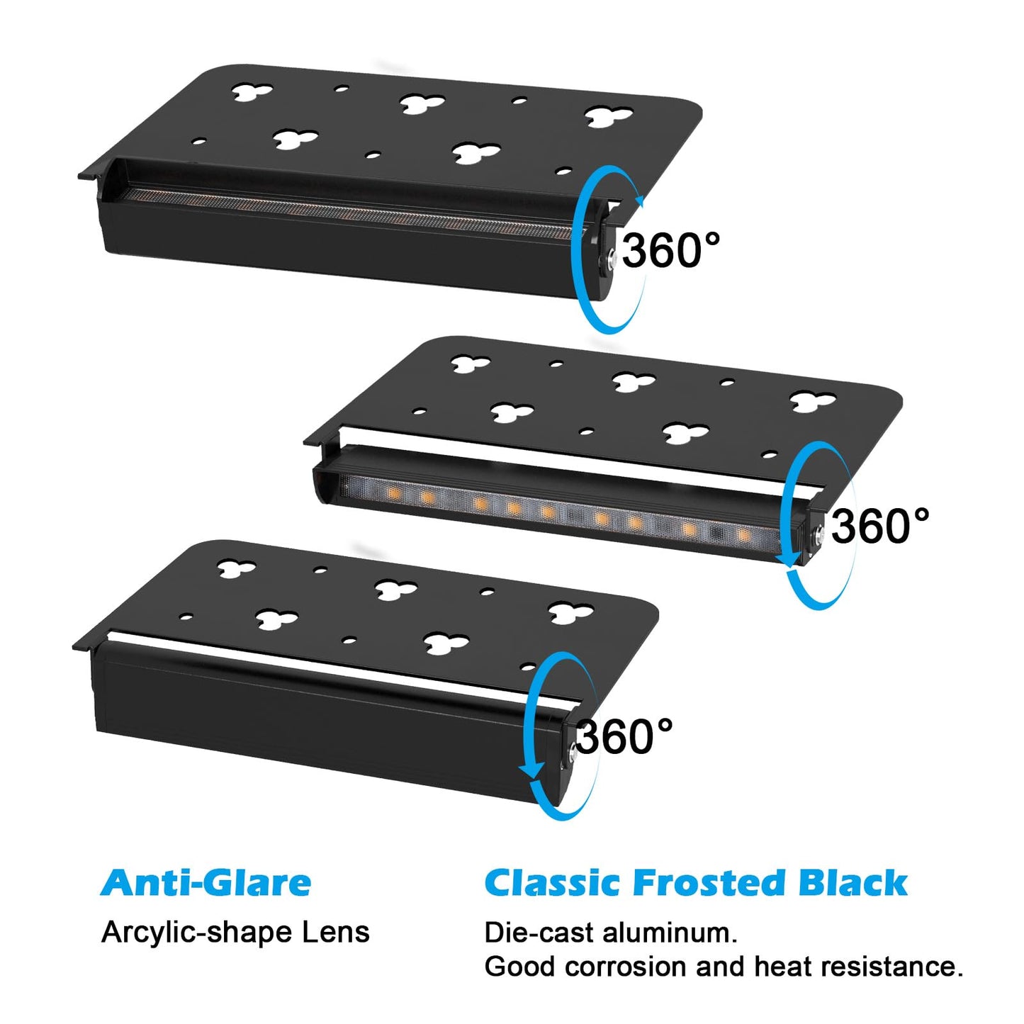 Modern 7Inch 3W Hardscape Lighting 2700K Soft White Retaining Wall Lights 12V Ac/Dc Low Voltage Landscape Paver Lights Ip65 Waterproof Outdoor Step Light 50 000 Hours Lifespan 12 Packs