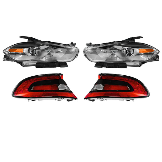 Trq Lighting Kit Ch2518144 Ch2519144 Ch2800201 Ch2801201 Compatible With 2013-2016 Dodge Dart