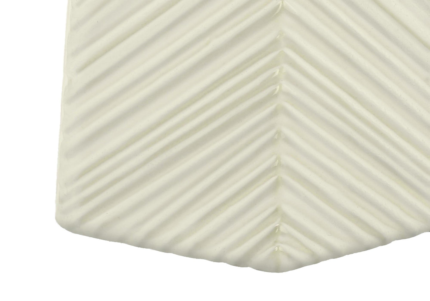 Monarch Specialties I 9614 Table Lamp, White Ceramic, Ivory Shade, 16inL x 16inW x 29.25inH
