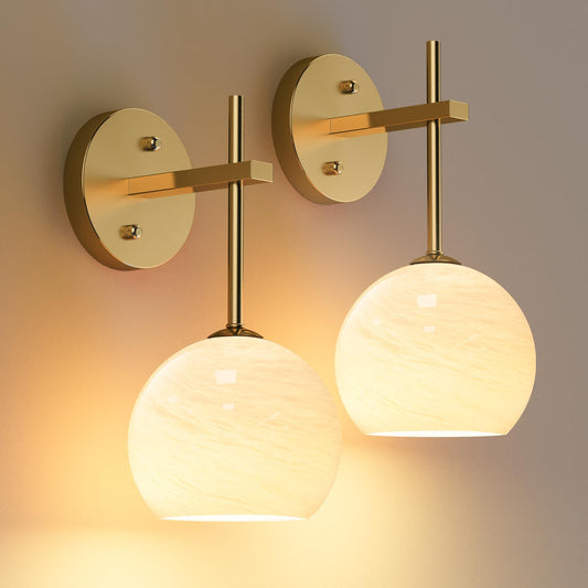 Moita Wall Sconces Set Of Two  Wireless Battery Operated Wall Decor With Remote  Sconces Wall Lighting With Glass Shade  Upward And Downward Installation  12 Rgb Colors And 3 Cct Options