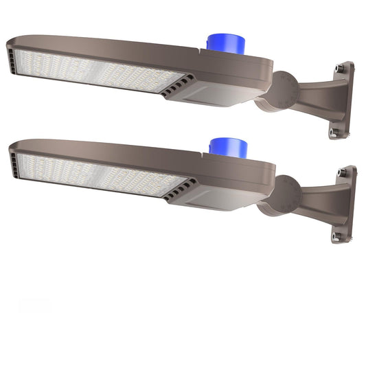 Jc-Lgl 400W Led Parking Lot Lights 2 Pack  56000Lm 5000K Daylight  Ip65 Waterproof  0-10V Dimmable  Ul & Etl Certified  Commercial Outdoor Lighting For Parking Lots  Stadiums  And Streets