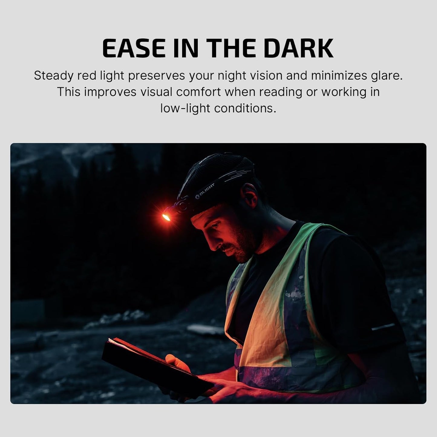Olight Perun 3 Rechargeable Headlamp Flashlight  3000 Lumens Led Headlight With Red Light  Waterproof Head Lamp With Headband For Outdoor Camping  Hiking  Working (Od Green)