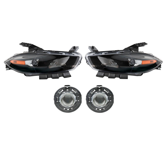 Trq Lighting Kit Ch2502240 Ch2503240 Ch2594105 Compatible With 2013-2016 Dodge Dart