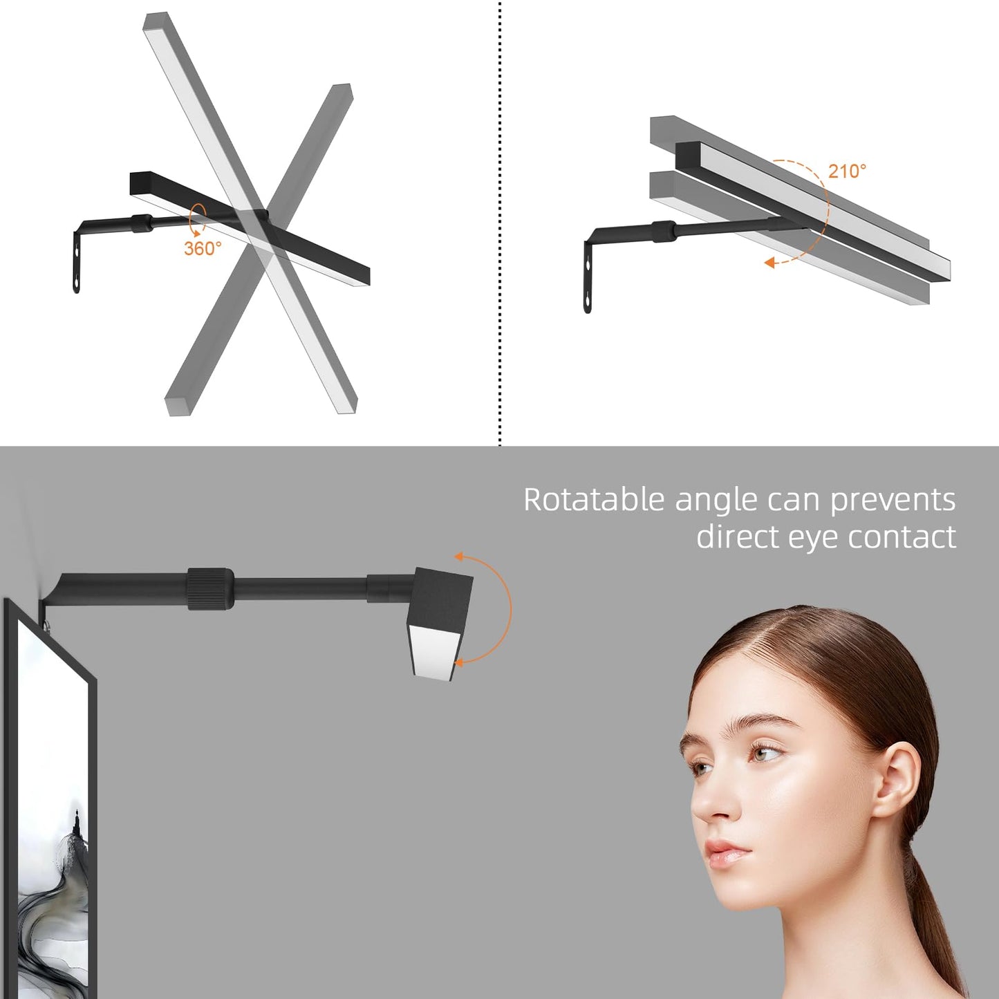 Coinmit 24 Plug In Picture Light For discomfort-reducingtings With Remote Control  9W Led Art Display Lighting For Gallery  Dartboard  Artwork  Black Wall Mounted Picture Frame Light