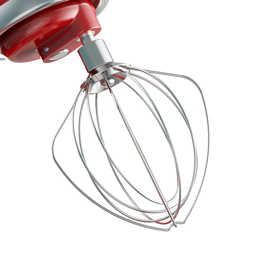 Stainless Steel 6-Wire Whisk Attachment for KitchenAid Mixer, 4.5-5Qt Tilt-Head Stand Mixer Compatible, Dishwasher Safe, Ideal for Whipping Cream, Mixing Flour & Cake, Perfect for Mayonnaise Whisks