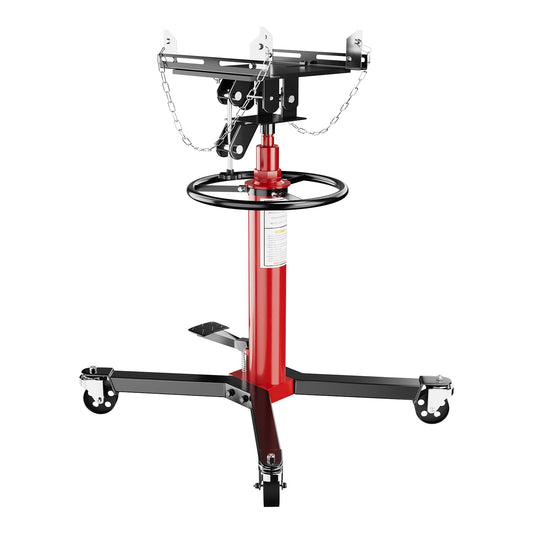 EliteEdge 1322lbs Transmission Jack, Heavy Duty Professional Hydraulic Transmission Jack High Lift 2 Stage Adjustable Telescoping, 34.3" to 68.5" Lifting Range, 3/5Ton Capacity, Garage/Workshop Lift