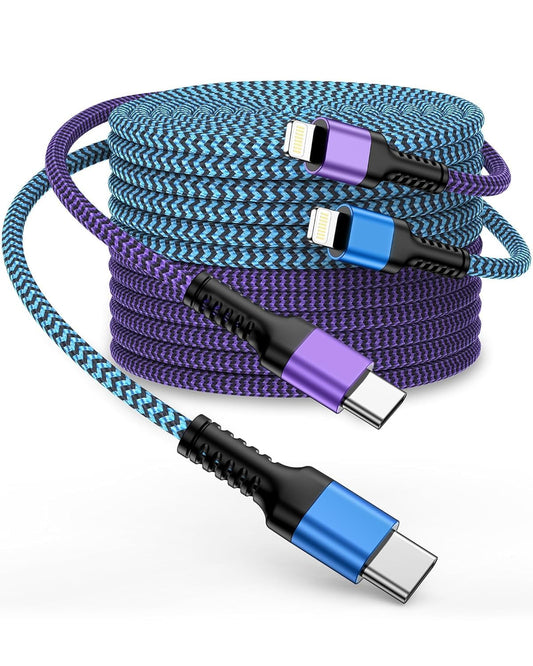 10Ft Apple Lightning Cable Usbc, Usb Type C To Lightning Iphone Charger Cord, Fast Charging Lightening Wire For Iphone 14 Pro Ma