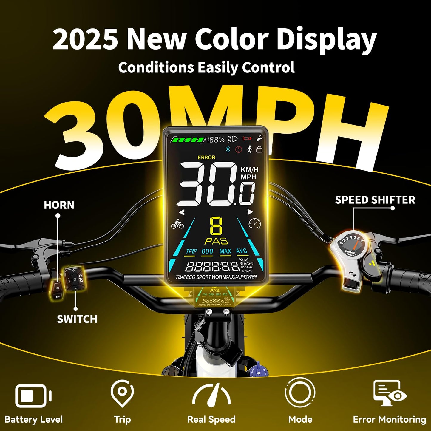 Jasion X-Hunter ST Electric Bike, Fat Tire & 71Miles & 30+MPH Foldable Ebike, 1400W Peak Motor, 624WH Removable Battery, Full Suspension E Bike, Hydraulic Disc Brakes Bicycles