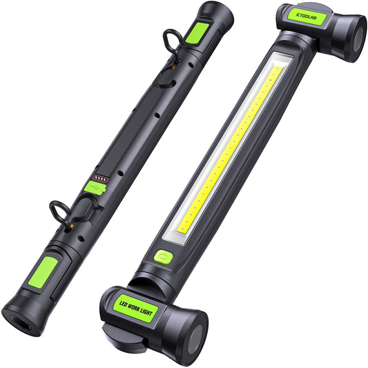 Work Light 3000Lm Cordless Under Hood Light  3-Mode Color Temp Work Light Bar With Usb-C Fast-Charge 5200Mah  Magnetic & Hook Underhood Job Site Lighting For Mechanic/Car Repairing/Garage  Black