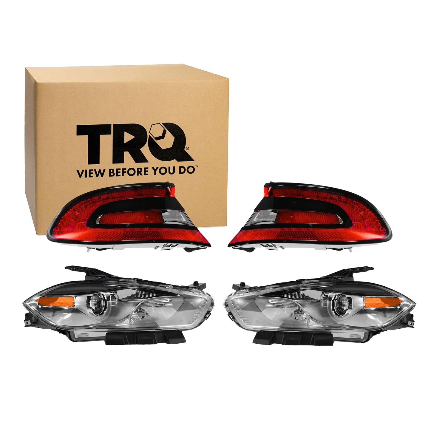 Trq Lighting Kit Ch2518144 Ch2519144 Ch2800201 Ch2801201 Compatible With 2013-2016 Dodge Dart