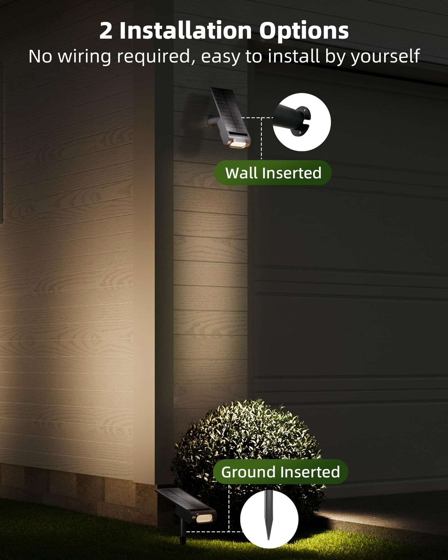 Ezvalo Solar Spot Lights Outdoor Waterproof Ip67  3 Lighting Modes Landscape Spotlights  Efficient King-Size Leds  Solar Powered For Garden Yard Pathway (6Pack-Warm White)