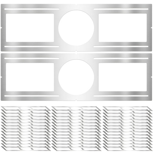 New Construction Mounting Plate  6 Inch  Led Recessed Lighting Housing Kits  Flat Steel Rough In Bracket Fixture For Led Light Bar  48Pc Shallow Recessed Lighting Housing Plate