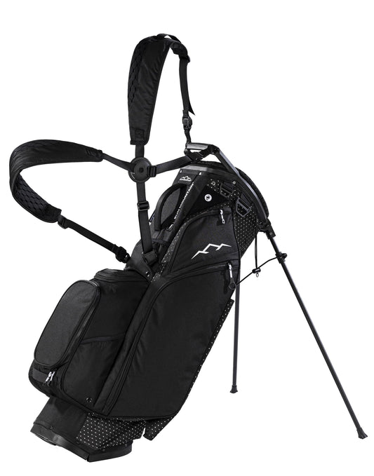 Sun Mountain Women's Eclipse 3.5 LS Lightweight Stand Golf Bag 14-Way Top - 11 Pockets, X Fit Dual Strap System, Push & Electric Cart Compatible Compression Base, 2025 Model - Black Diamond-Black