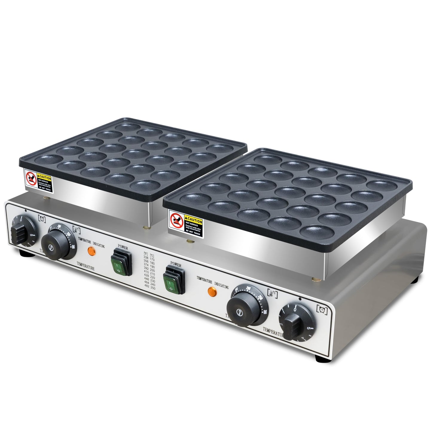 50PCS Mini Pancakes Maker Machine, 110V Electric Commercial Dutch Pancake Maker, Non-stick Small hotcake Maker Mini hotcakes machine for Home Kitchen Restaurant Business