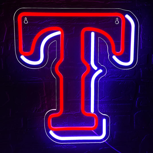 Baseball Neon Sign For Wall Decor Rangere Baseball Led Light Up Sign Baseball Wall Decor Sports Neon Lights For Club Bedroom Man Cave Bar Sports Gifts For Men Boys Fans Size 14.6 * 12.8 In(Fmxd148)