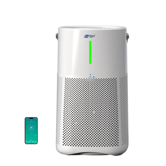 Berk Air Purifiers for Home Living Room,Cover Up to 1550 Ft²,Smart HEPA Air Purifier,PM2.5 Air Quality Display,Portable Air Purifier for Pets Hair, Smoke, Odors,Pollen (D3S-Smart)