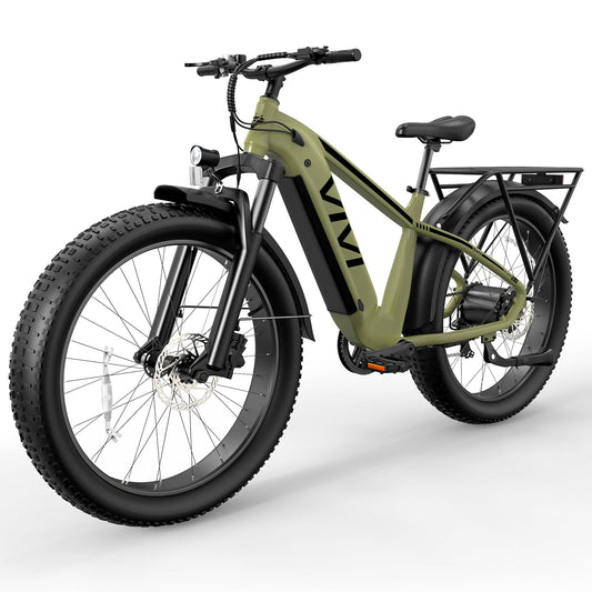 Vivi ACE01 Electric Bike for Adults,26" x 4.0 Fat Tire Ebike,1500W Peak Motor Torque Sensor Electric Mountain Bike,25MPH Electric Bicycle with 48V 15AH Battery,Hydraulic Brake,SGS Certified to UL2849